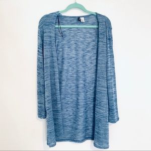 Light blue marble maxi cardigan